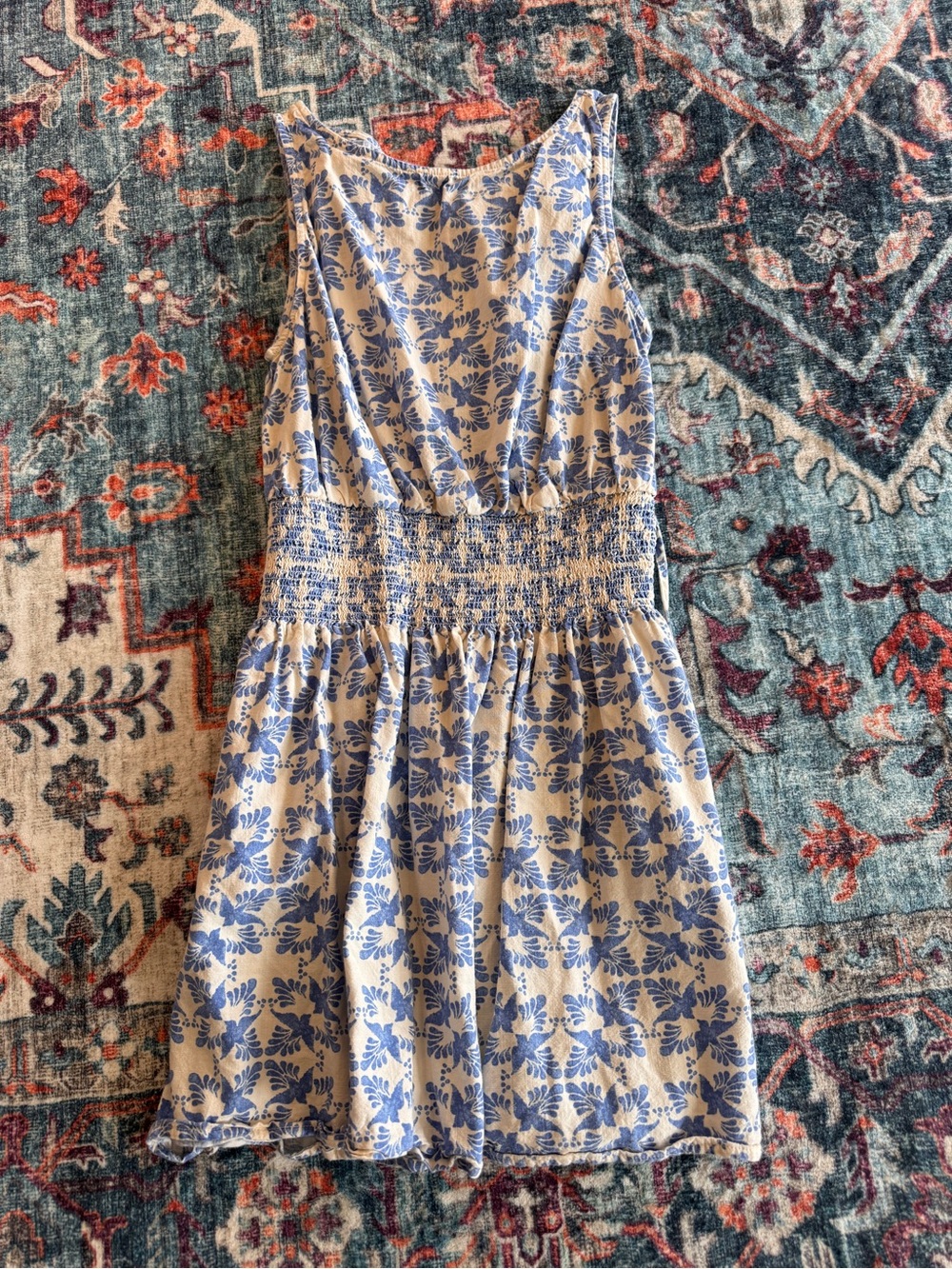 3 items - Universal Thread Dress w/ Blue Floral Print & New Day Dress & Top